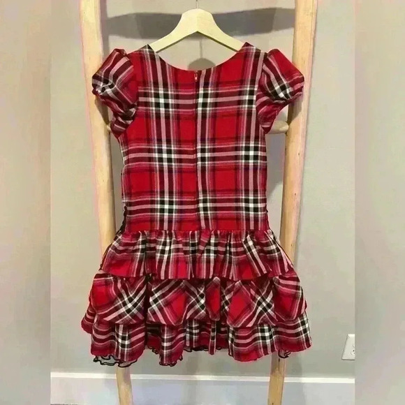 ✨Bonnie Jean size 10 holiday plaid dress - Picture 2 of 8